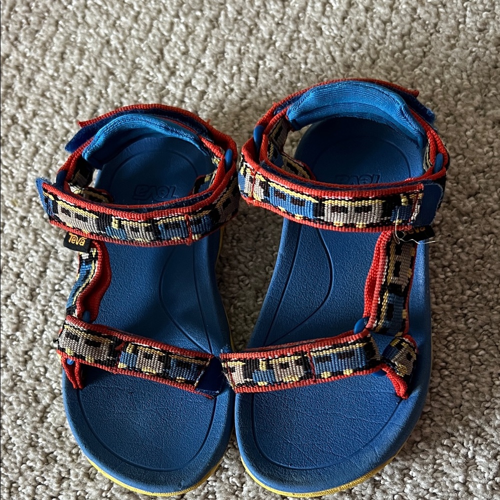 Teva Kids T Hurricane XLT 2 Sport Sandal, Trains Blue, 8 T US Unisex Toddler